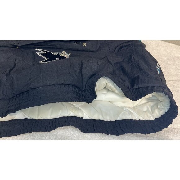 Vintage San Jose Sharks Logo Apex One Half-Zip Jacket Size Large 90s NHL - Picture 7 of 10